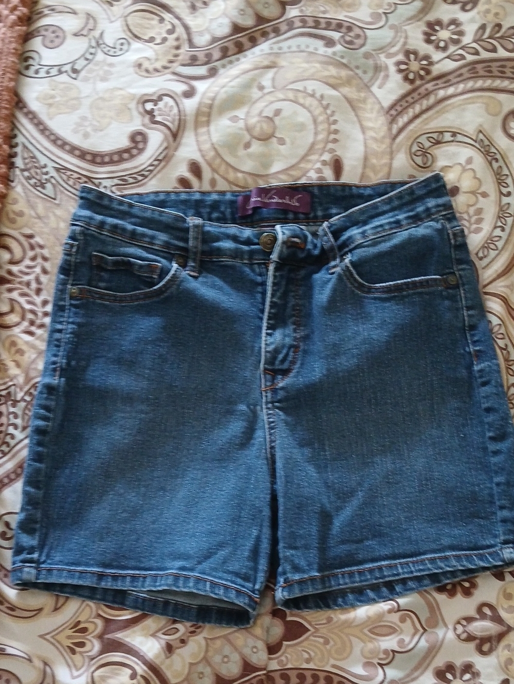 Gloria Vanderbilt Dark Blue Denim Jean Shorts